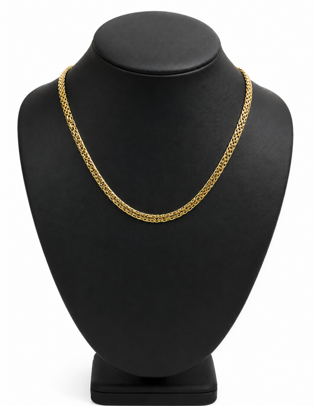 Chinese Weave Necklace – 10K Yellow Gold