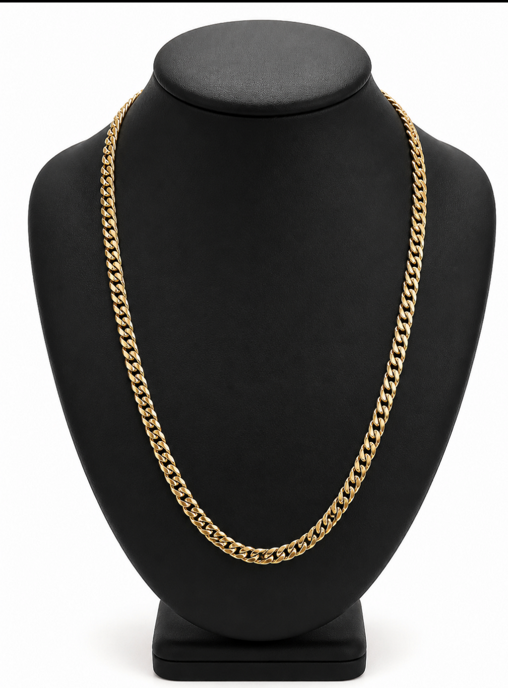 10k Solid Cuban Chain -6mm/ 22"