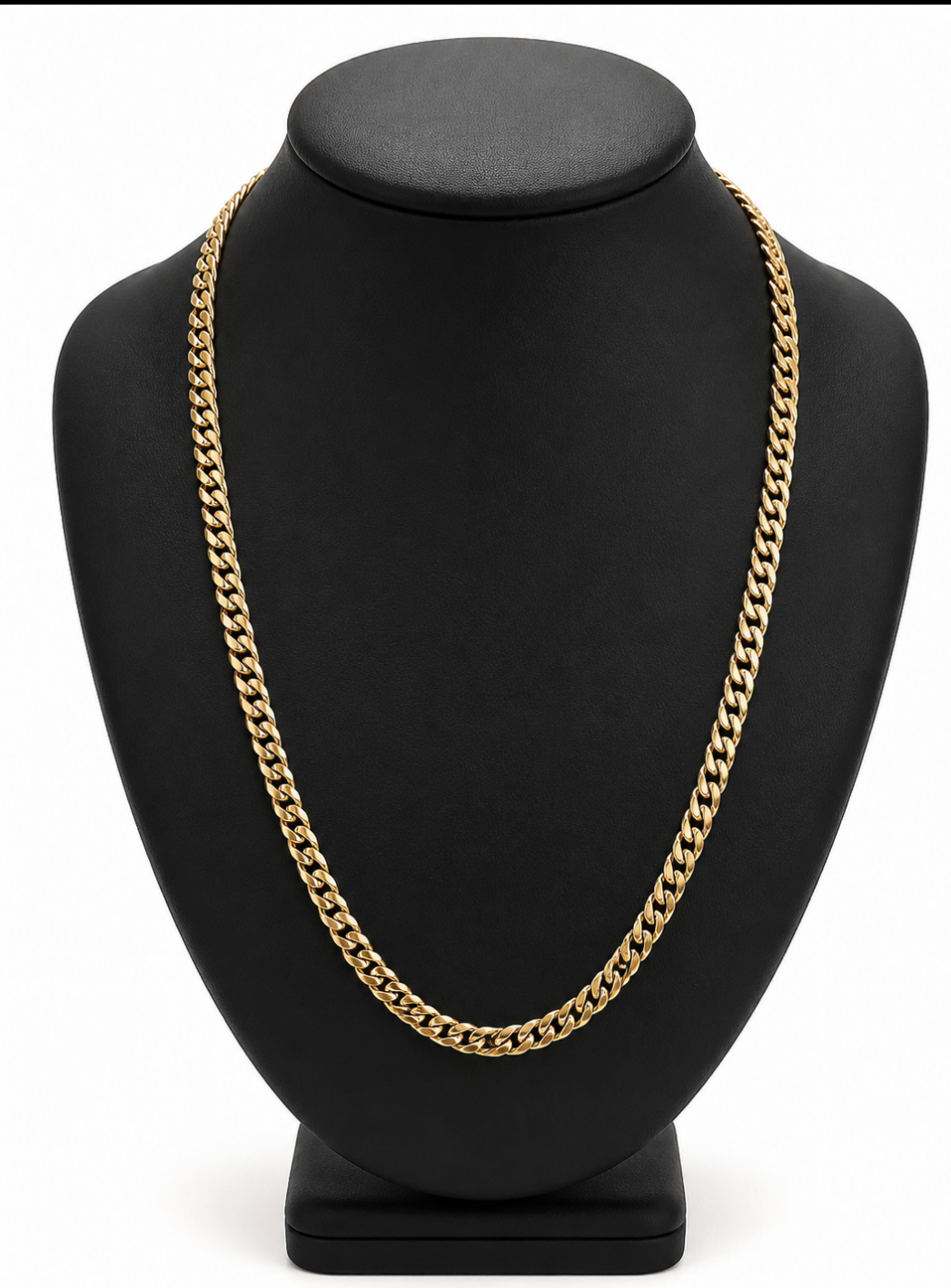 10k Solid Cuban Chain -6mm/ 22"