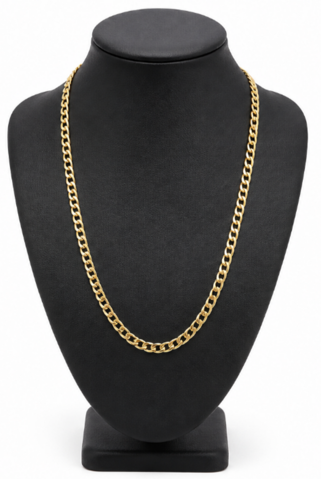 Solid 10k Gold Glitter Cut Chain.