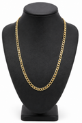 Solid 10k Gold Glitter Cut Chain.