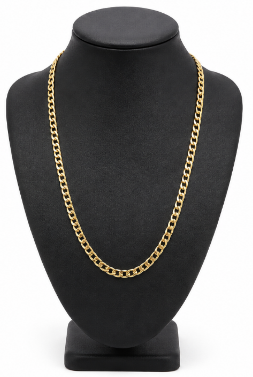 Solid 10k Gold Glitter Cut Chain.