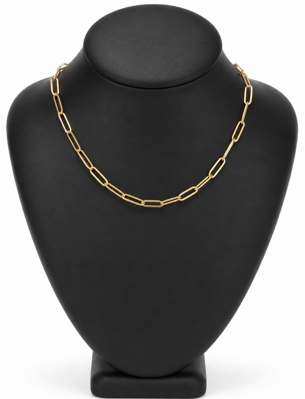10k Gold Paperclip Chain - 16"/ 4.5mm.